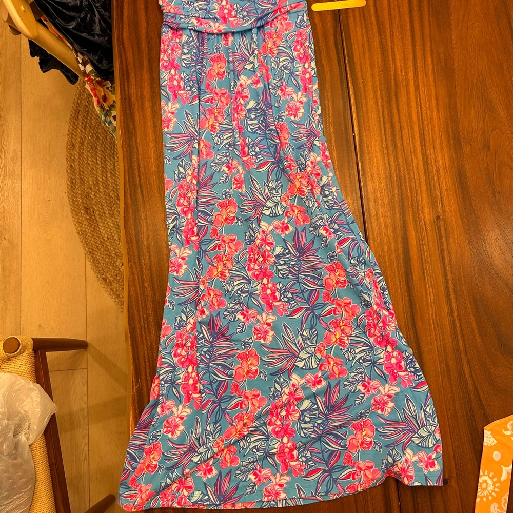 Lilly Pulitzer Vibrant Floral Maxi Skirt